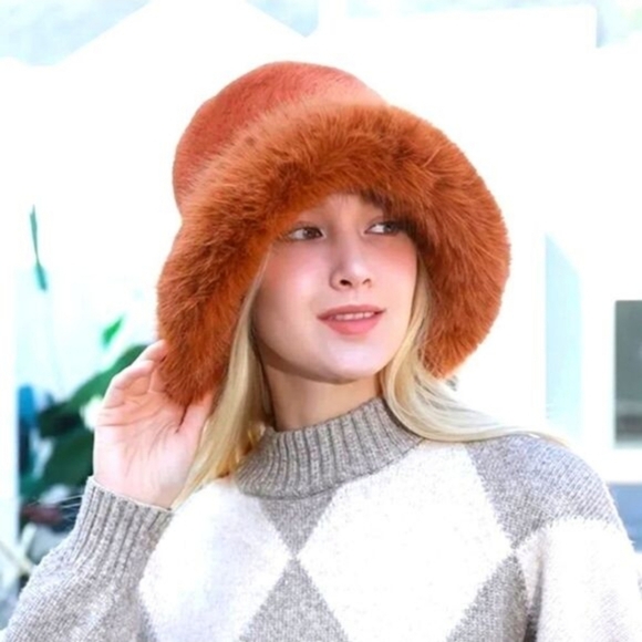 Accessories - Elegant Orange Bucket Hat